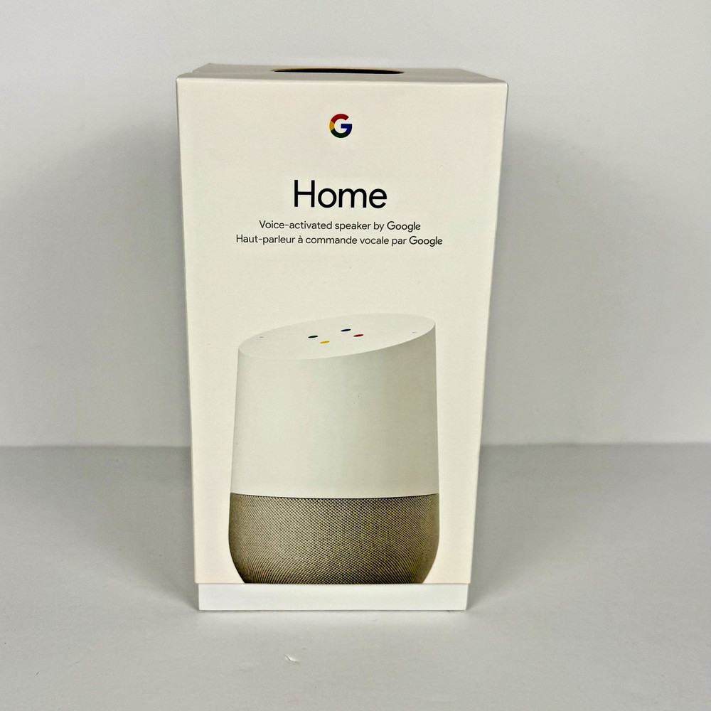 Google Home - Smart Speaker & Google Assistant Light Grey & White/Slate