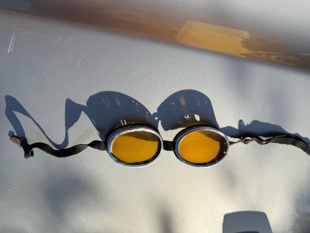 WW2 German Googles Yellow Aviator