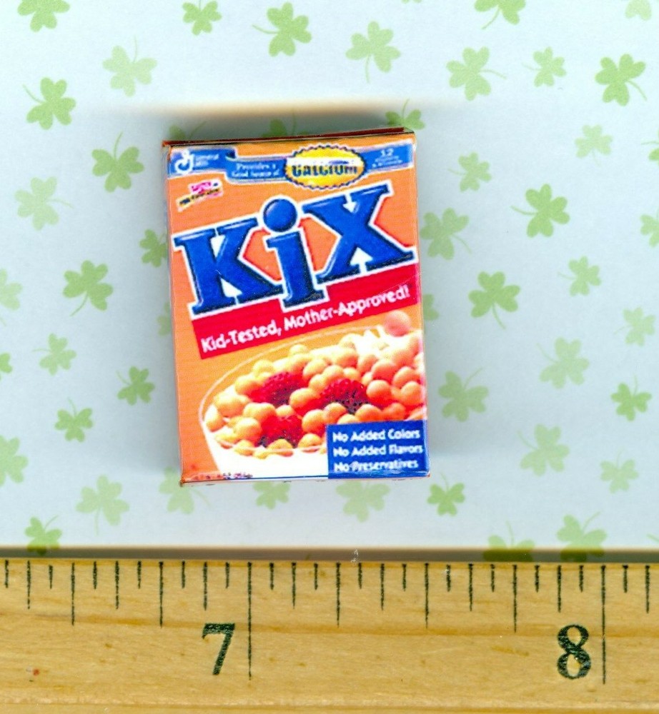Dollhouse Miniatures SIZE Breakfast Cereal Box   # K