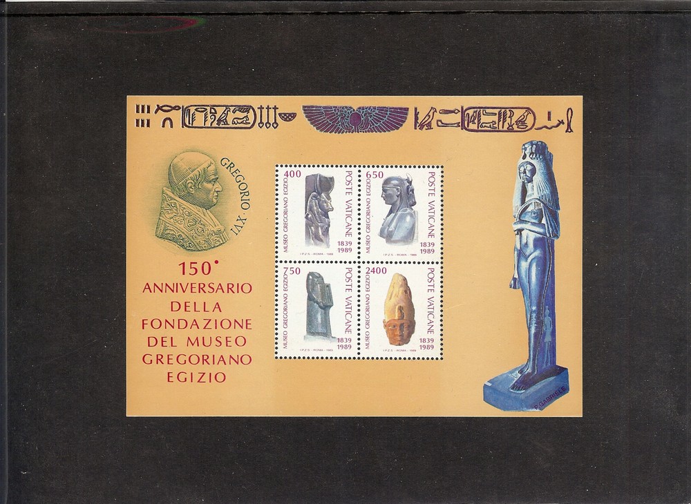 (BL11) Vatican 1989 Gregorian Museum SS  MNH