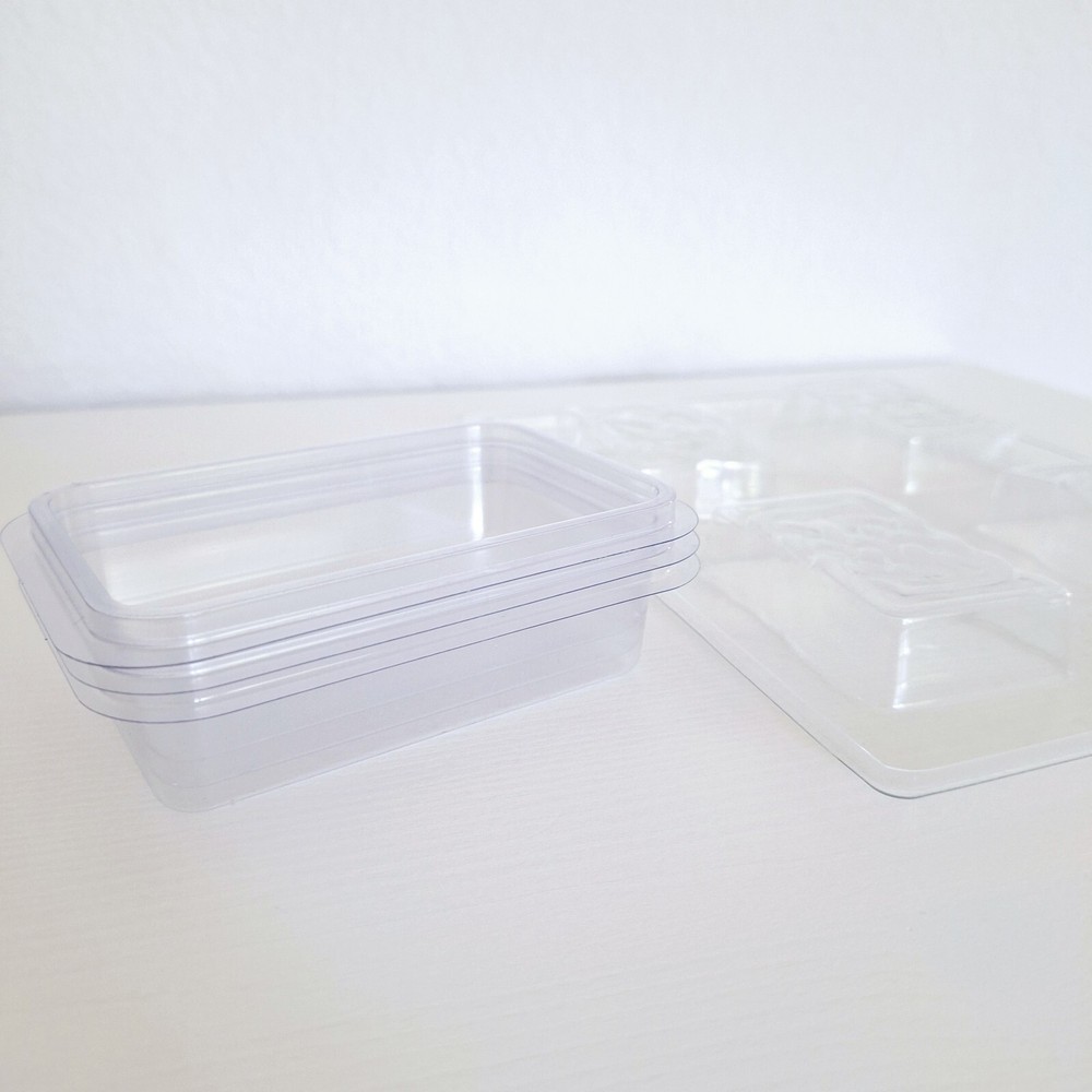 Plastic soap molds (rectangle shape)