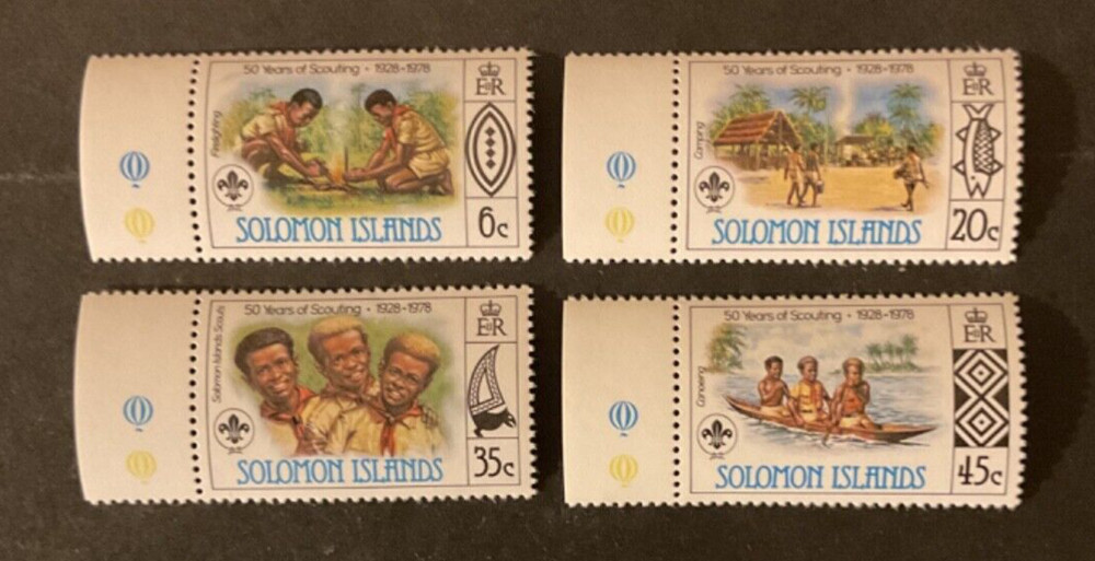 Solomon Islands Scott #377-80 never hinged