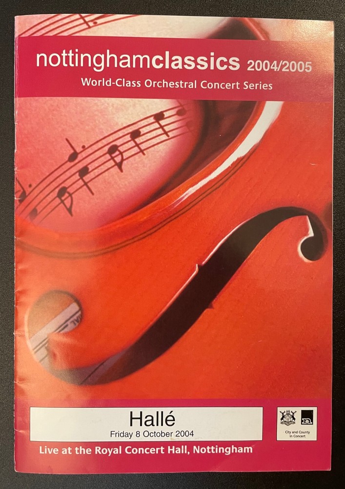 Mark Elder & Jane Irwin Signed Program 2004 / Autographed Opera, Conductor