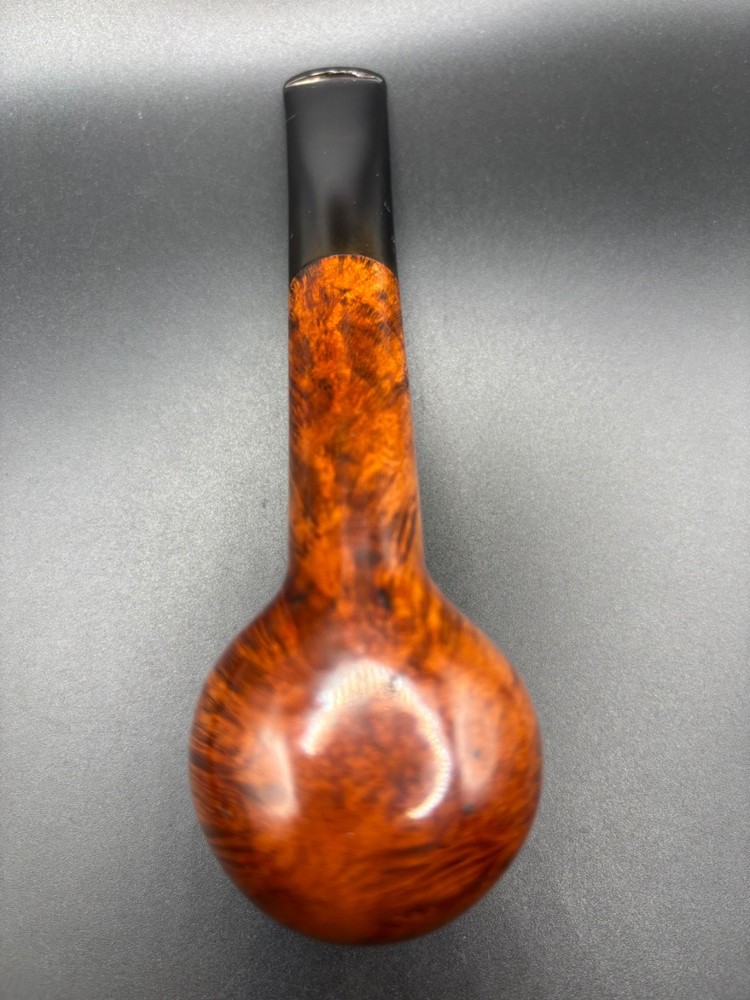 Bari Amber 8244 Smooth Thick Pot Danish Estate Pipe