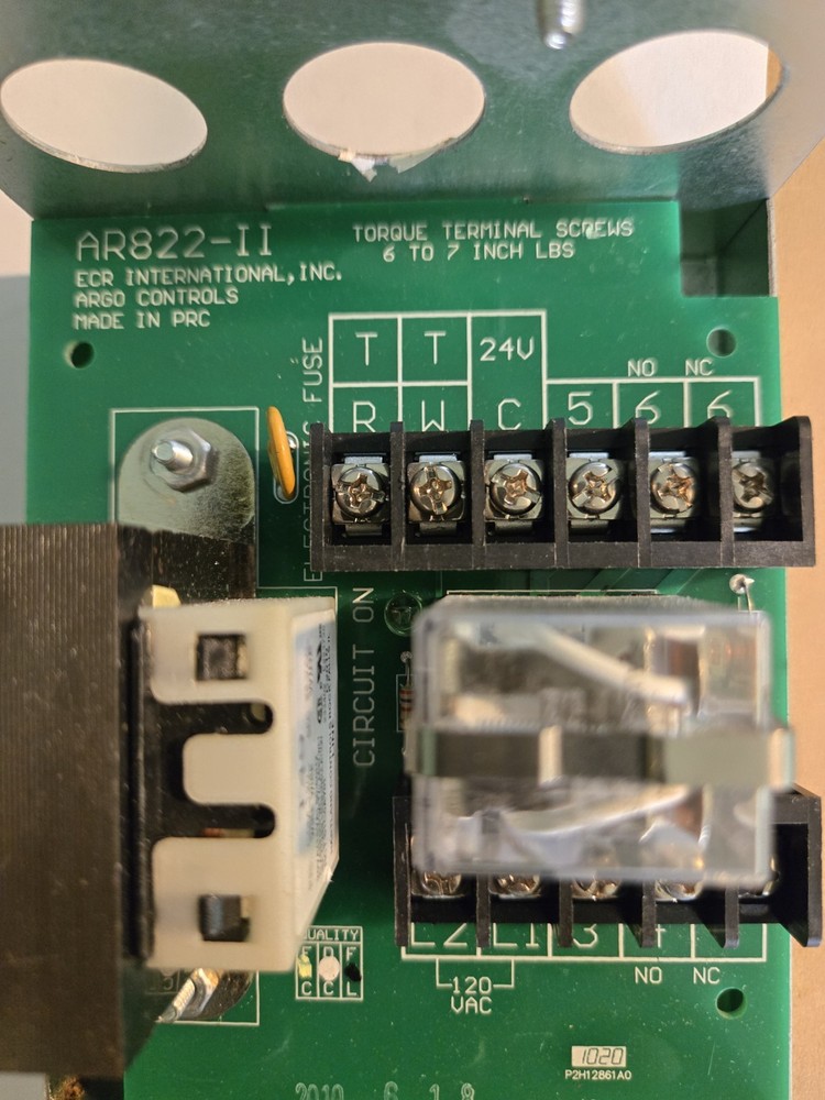 Argo- AR822 - Single Zone Switching Relay 120V DPDT Tested Working