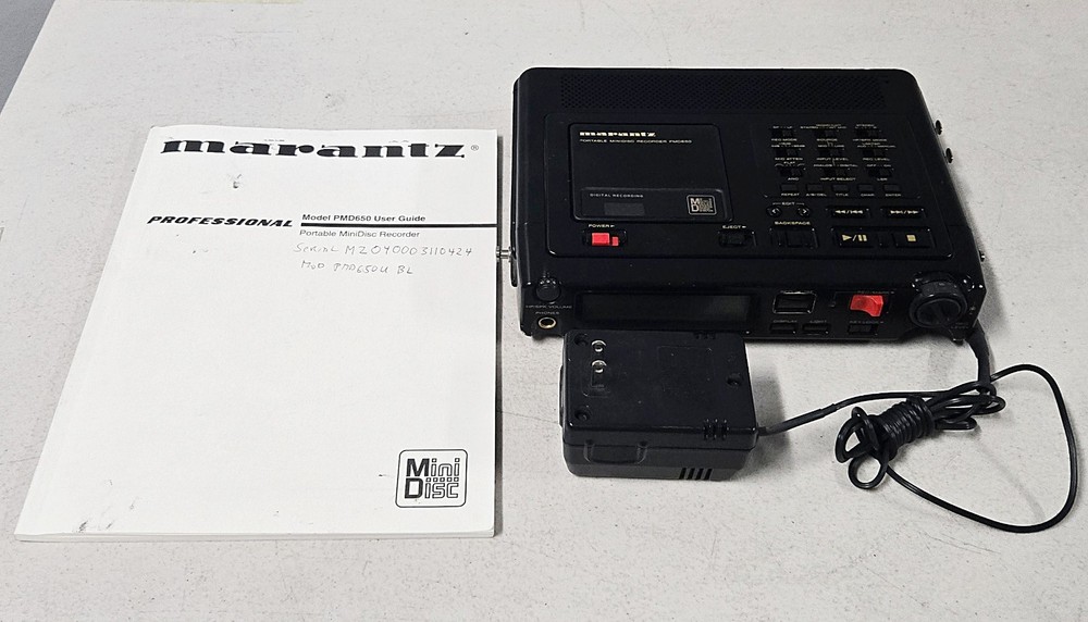 Marantz Portable Mini Disc Recorder PMD650