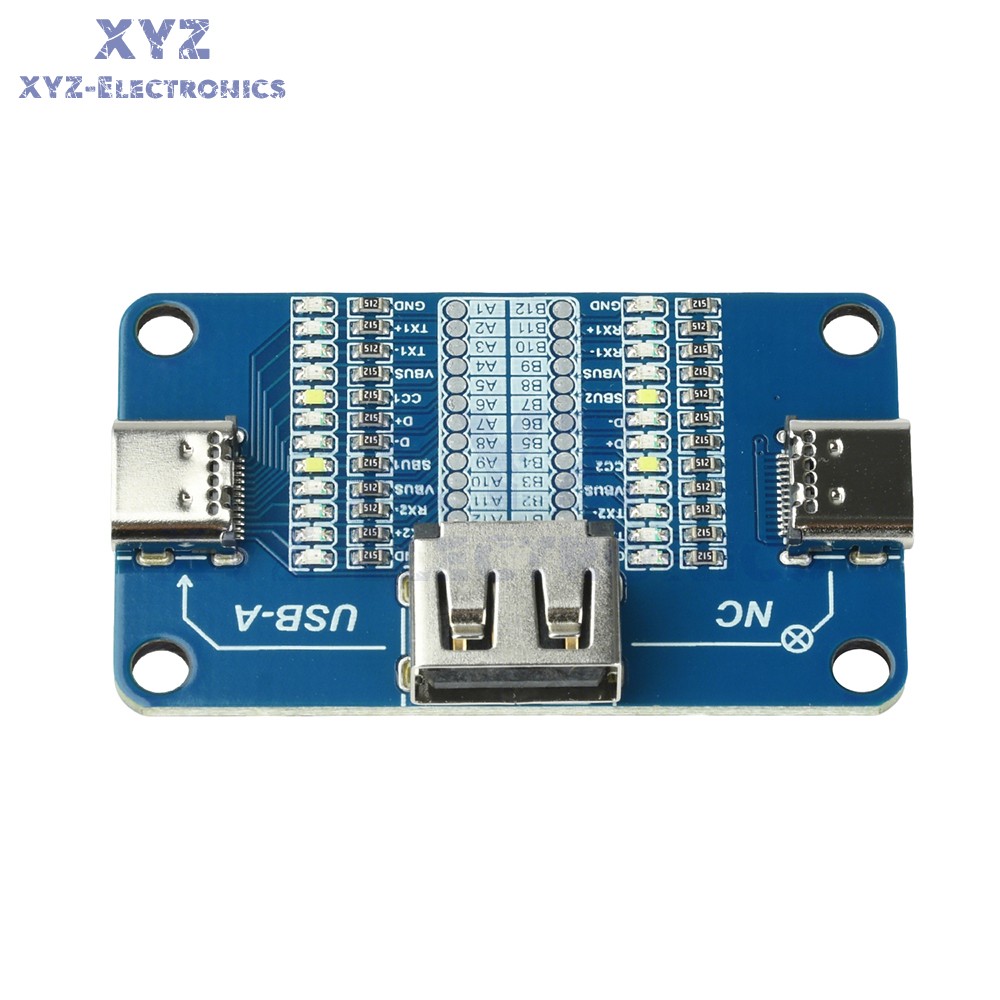 USB A to Type C, Type C to Type C Multi interface Charging Cable Detection Board