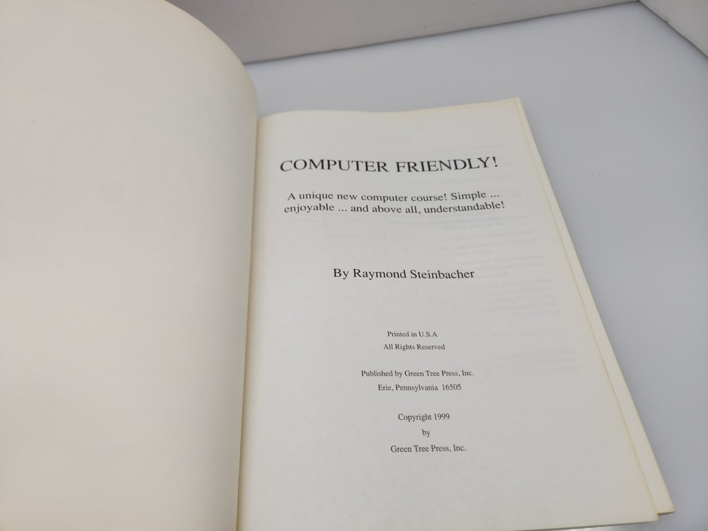 Vintage Rare Paperback Computer Book "Computer Friendly"