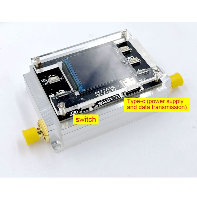 DC-3GHz Digital Programmable Attenuator Isolation Attenuator 1.3" TFT Screen