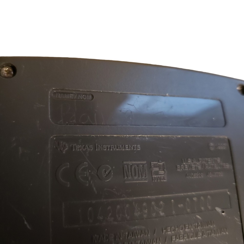 Texas Instruments TI-82 Calculator With Hard Case Tested Working