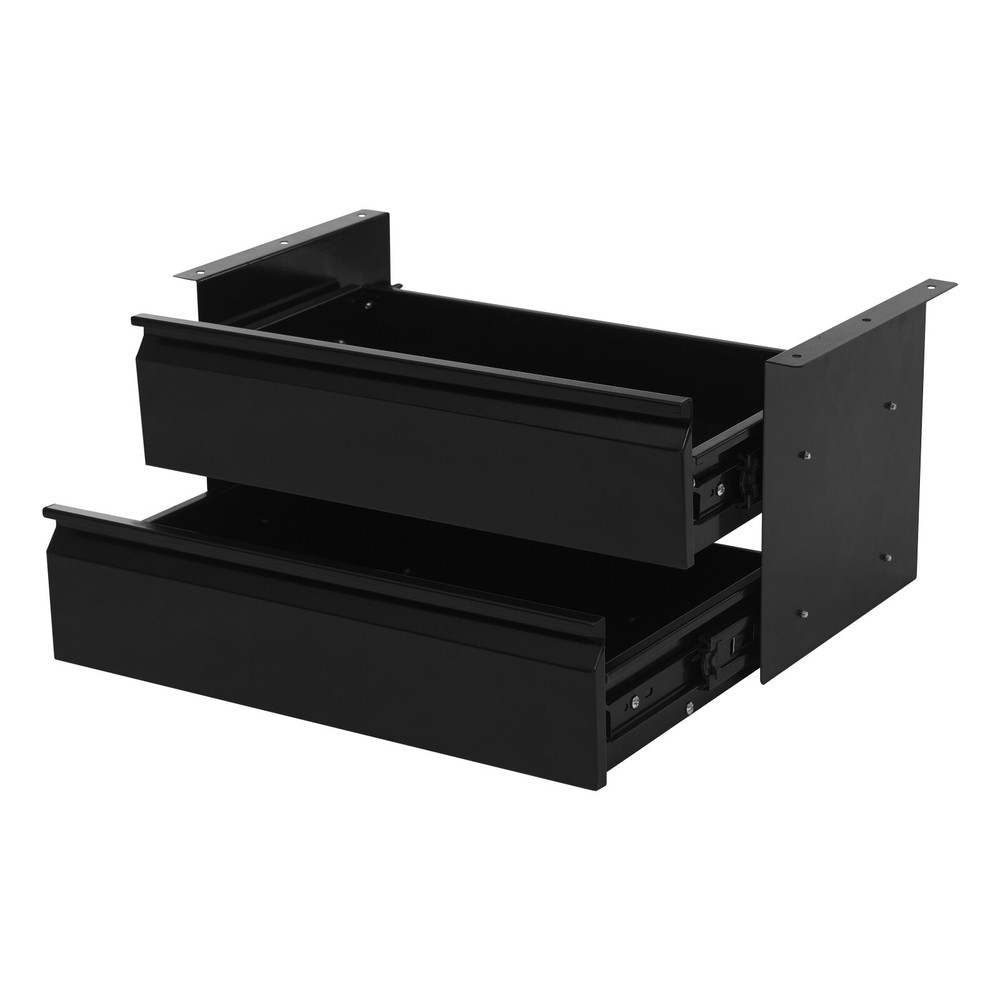 Under Desk Pull-Out Drawer 2-tier Sliding Storage Drawer, Under Desk Drawer