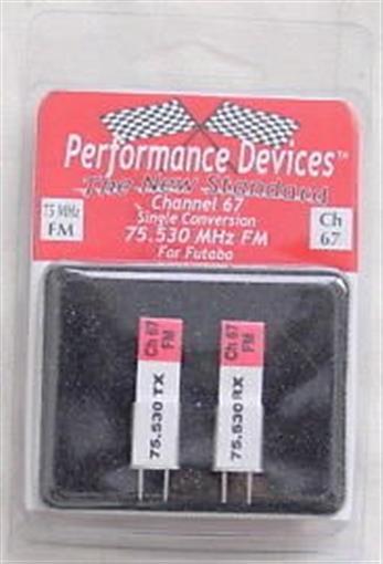Futaba 75Mhz FM Crystal Set - Channel 67
