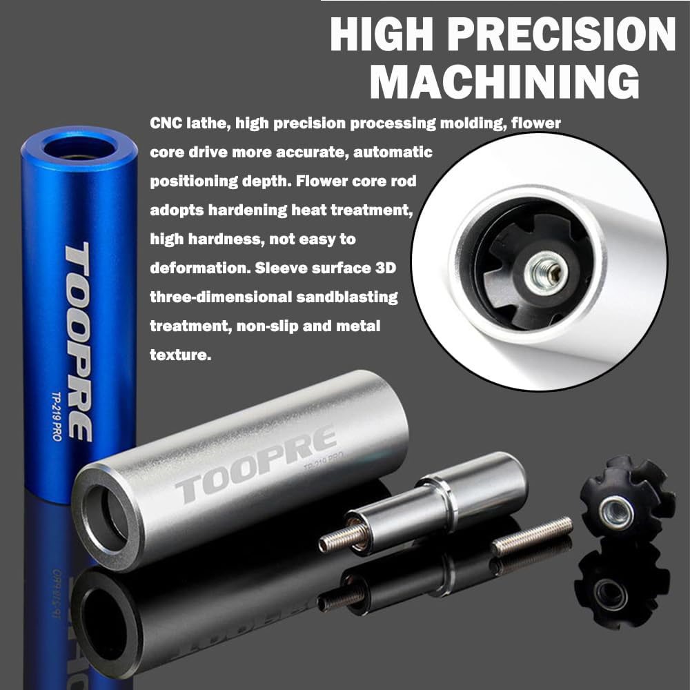 Silver Front Fork Spline Driving Tool Kit For Bikes with 3 Free Start Nut