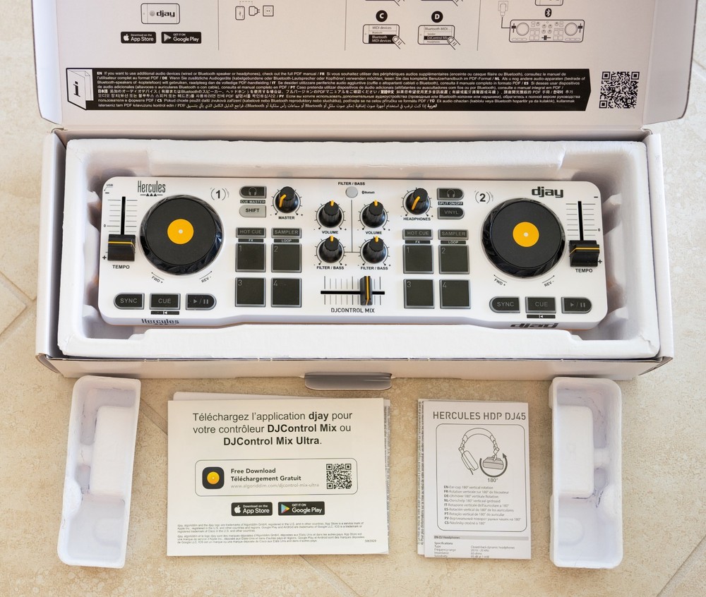 Hercules DJCONTROL-MIX DJ Controller for Smartphones & Tablets