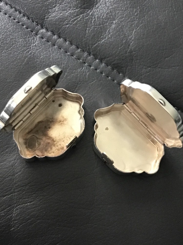 antique silver pill boxes french ?