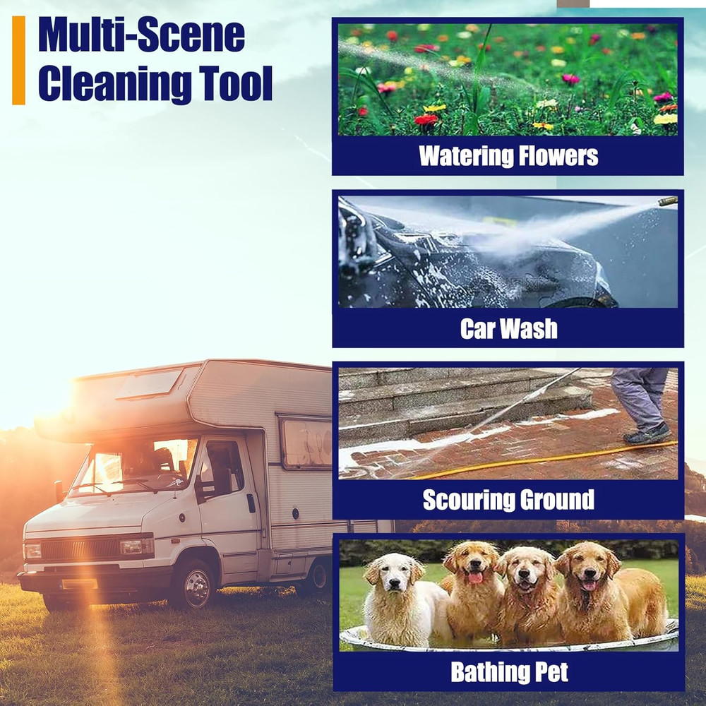 RV Water Heater Tank Rinser, Metal Tube RV Water Heater Flush Wand, Camper Hot W