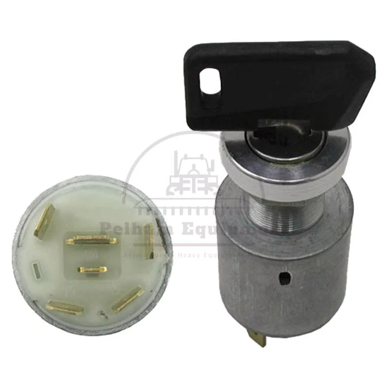 Ignition Start Switch 12/24V 5 Blade Terminals 2 Keys 18.5mm Mounting