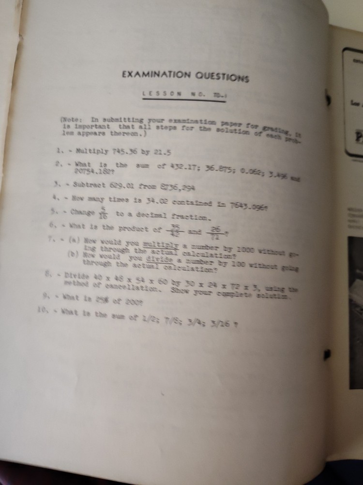 Vintage National Schools Practical Diesel Training Course Bound + 40 Booklets