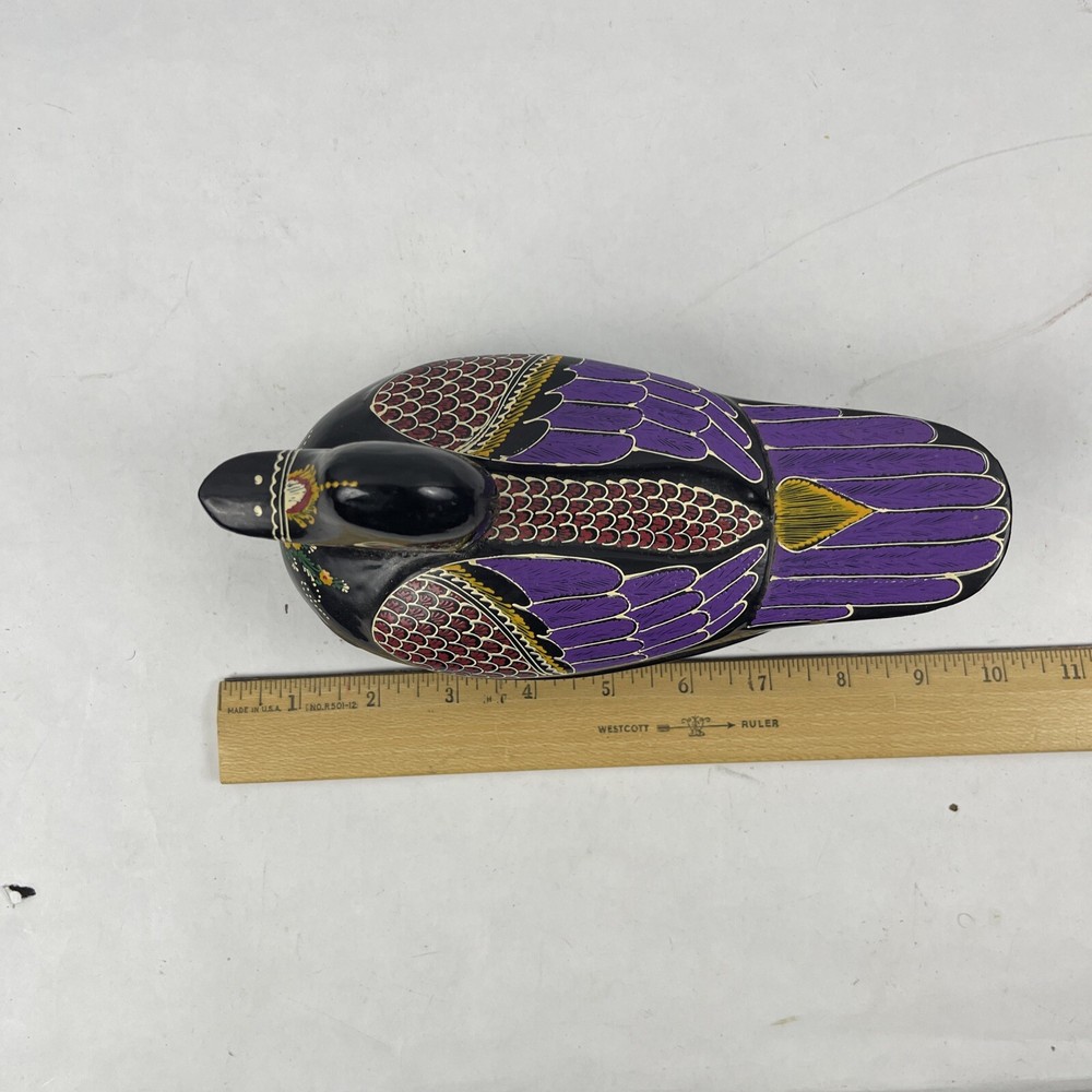 Handpainted Lacquered Duck Trinket Box