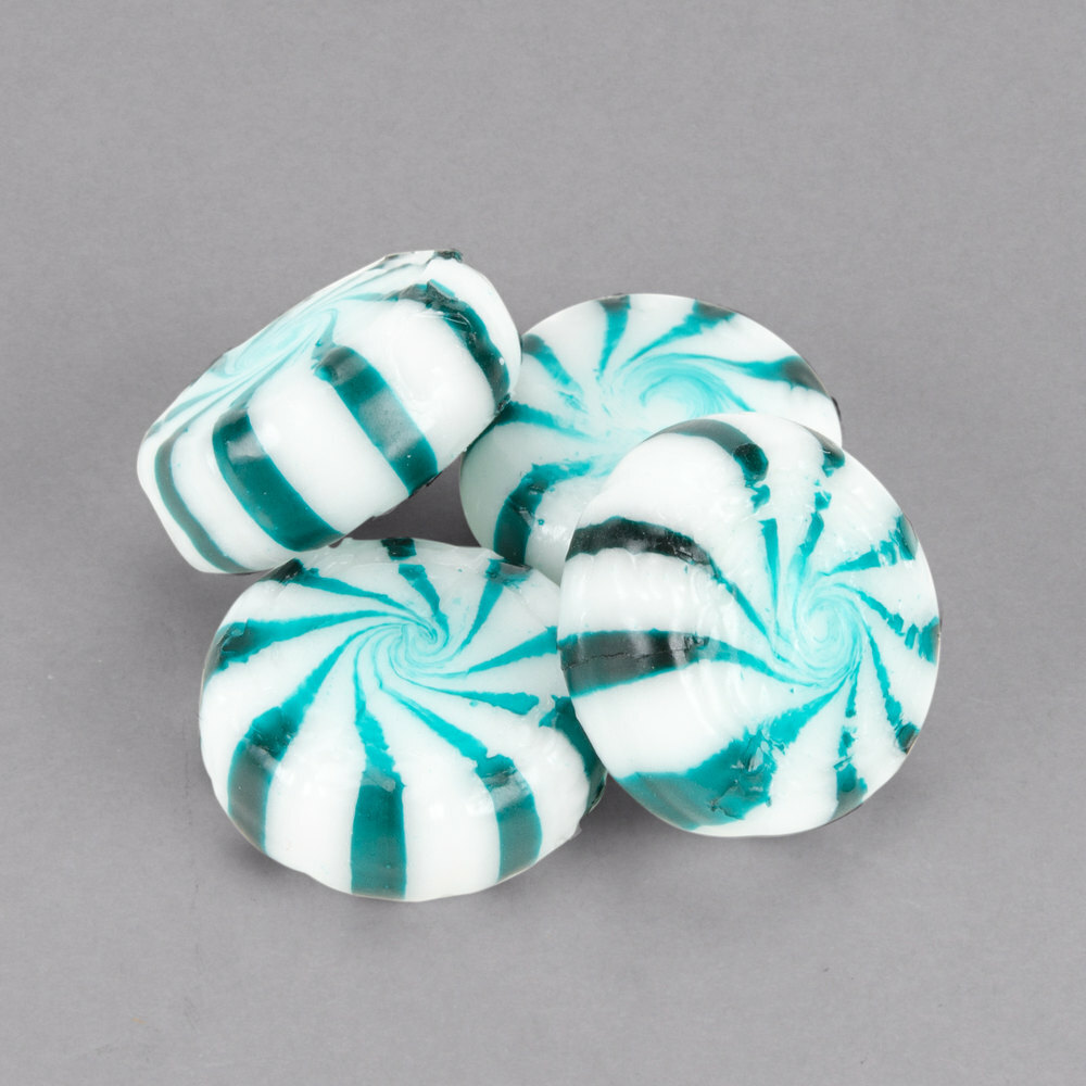 Spearmint Starlite Mints Individually Wrapped 3 lb. Bag