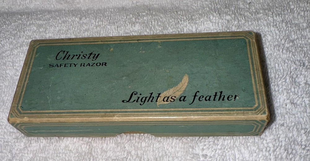 Vintage 1920’s Christy Pilot Model Razor With Original Box & Instructions