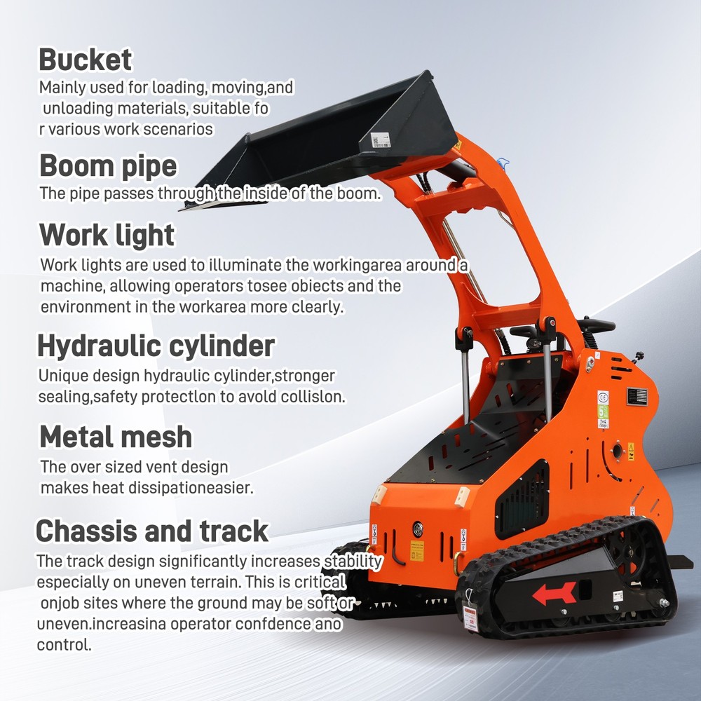 13.5HP Mini Skid Steer Loader, B&S engine Multi-functional, USA STOCK