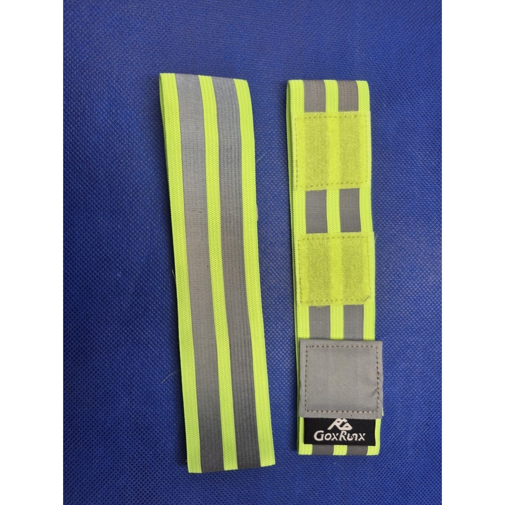 Go Run 6-Pack Green Reflective Bands 3 Sizes Drawstring Bag NEW