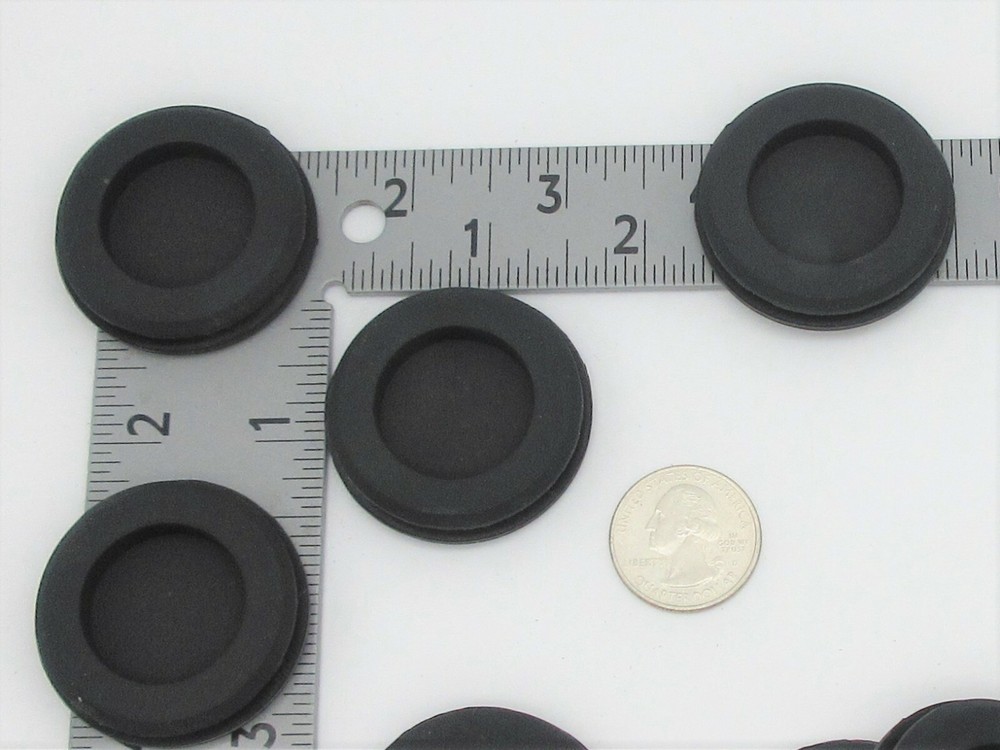 Solid Rubber Grommet Without Hole for 35mm Panel Hole 42mm OD Fits 3mm Panel