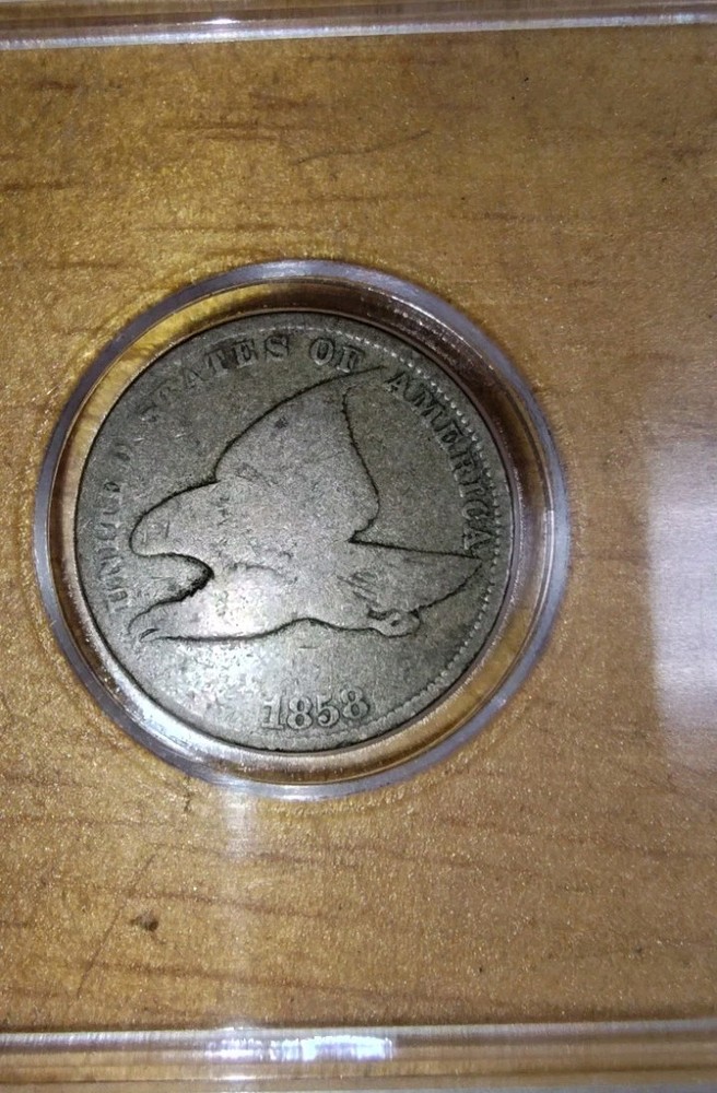 1858 FLYING EAGLE ONE CENT