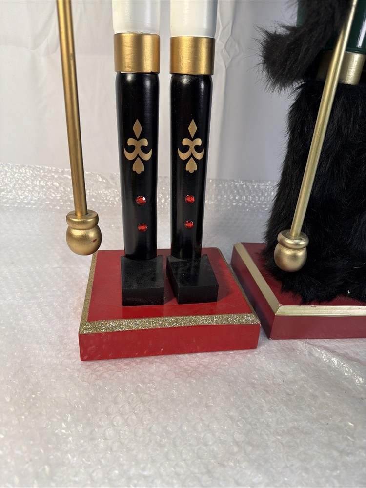 42" Christmas Black African American King Nutcracker Crown&Nutcracker Guards Set