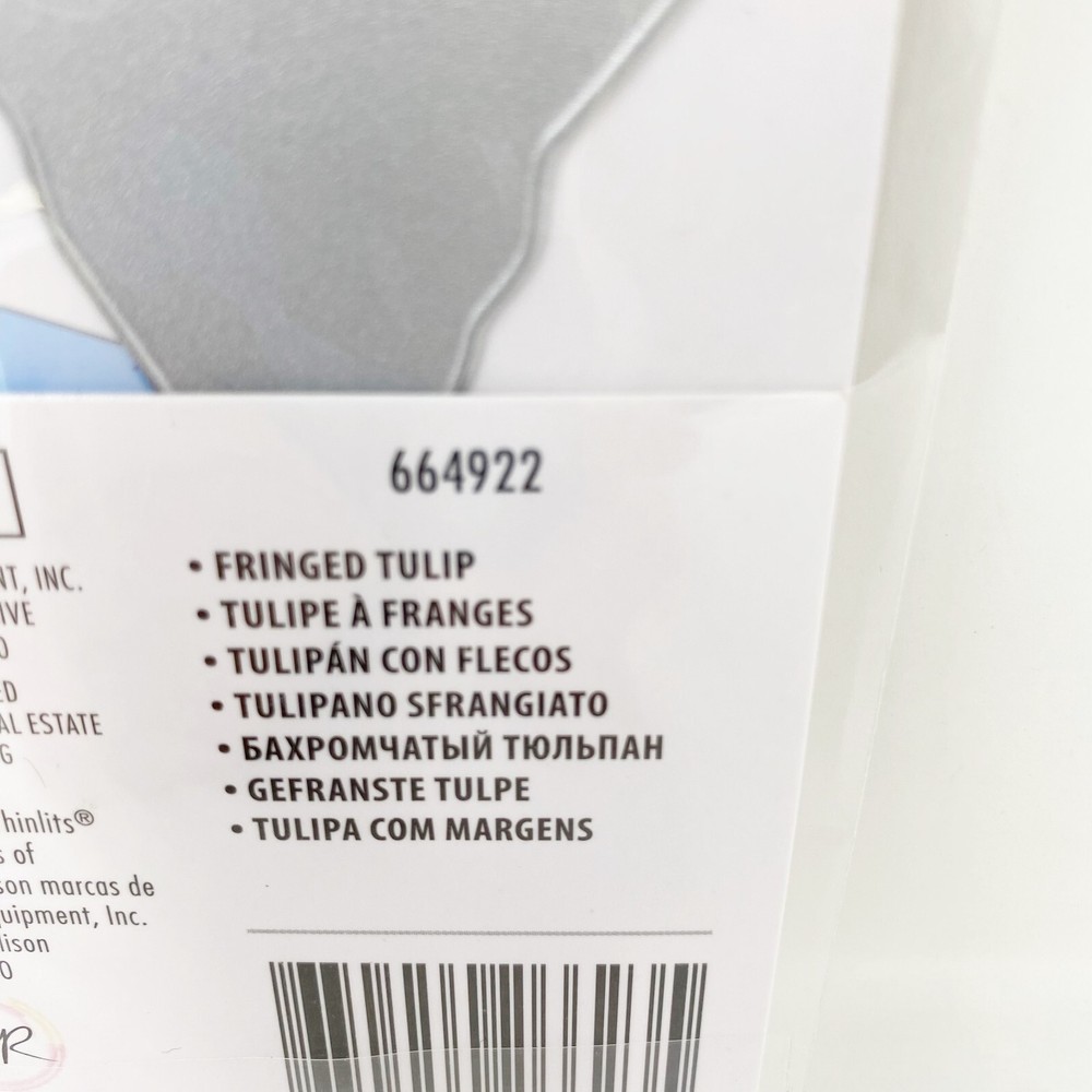 Sizzix Thinlits Fringed Tulip Floral Cutting Dies Spring Easter 664922 NEW