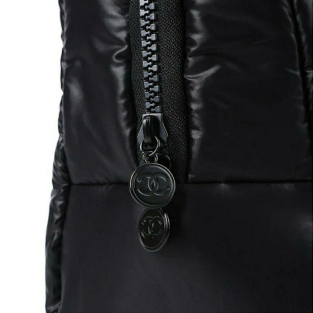Chanel Mini Boston Makeup Bag – Black Cosmetic Bag with Handle