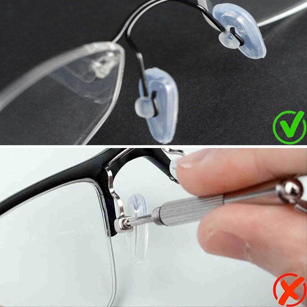 10 PCS Oakley Socket Airtech Push-In Nose Pads Soft Silicone Eyeglasses Frame