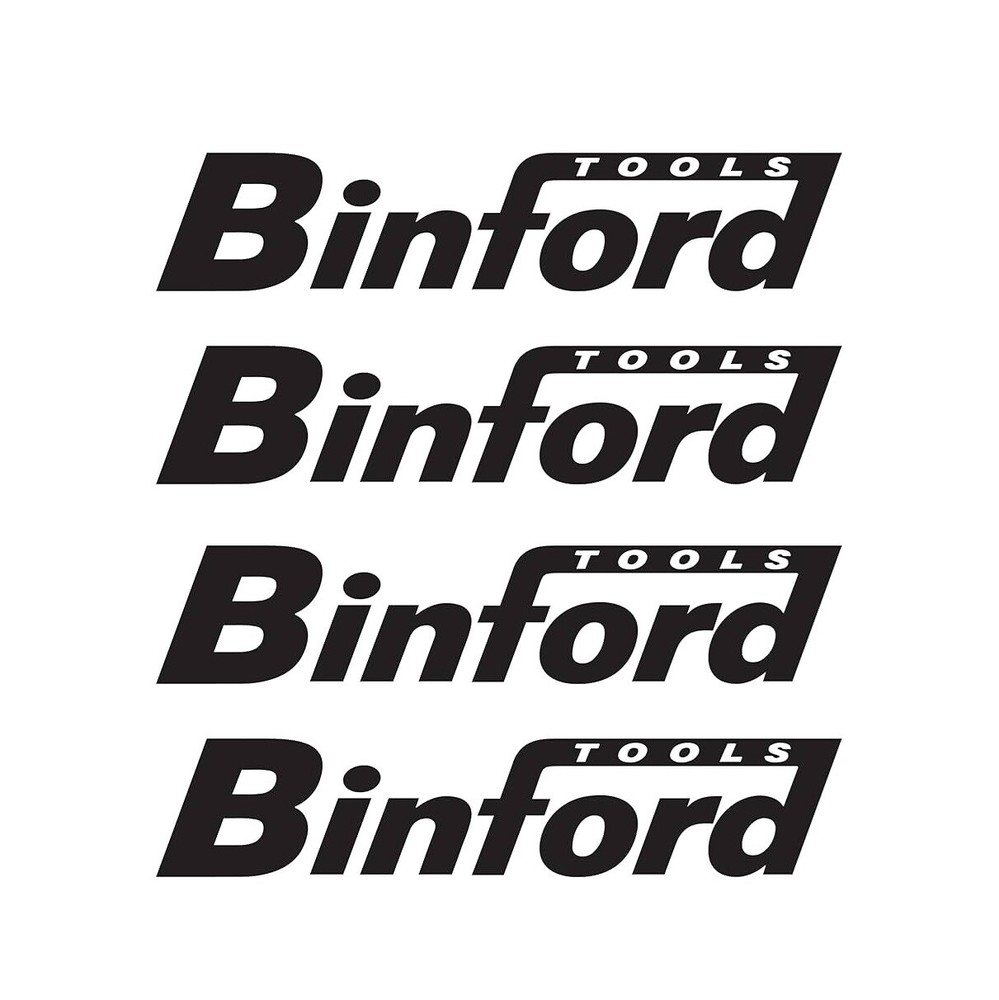 BINFORD TOOLS Sticker Car Window Tool Chest Decal Graphic Garage Tool Box