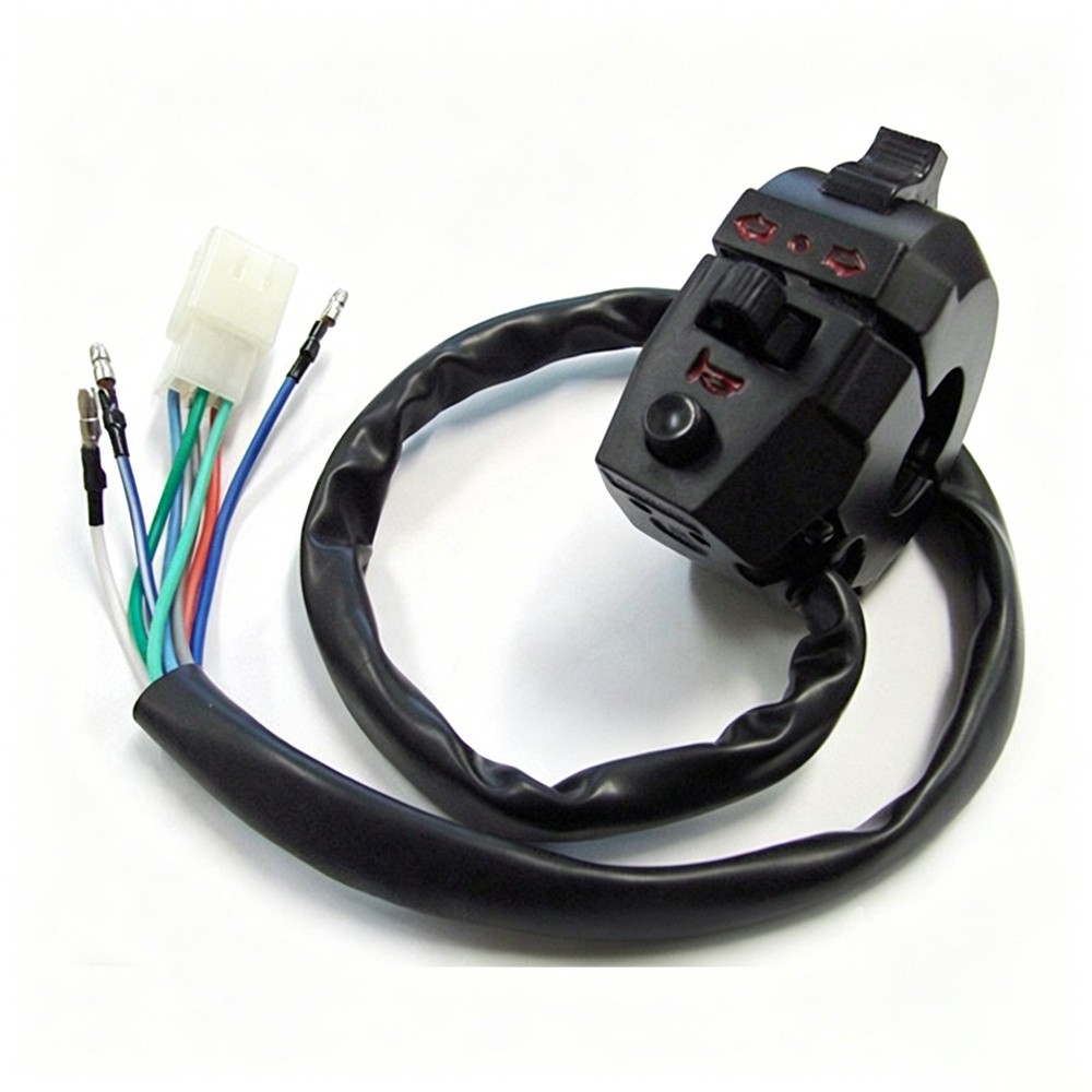 7/8" Left Hand Switch Control Turn Signal Headlight Horn Light for Motorcycle