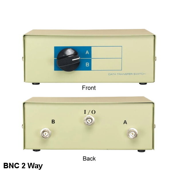 Kentek 2-Way BNC Manual Data Transfer Switch Box Coaxial Display Device CCTV