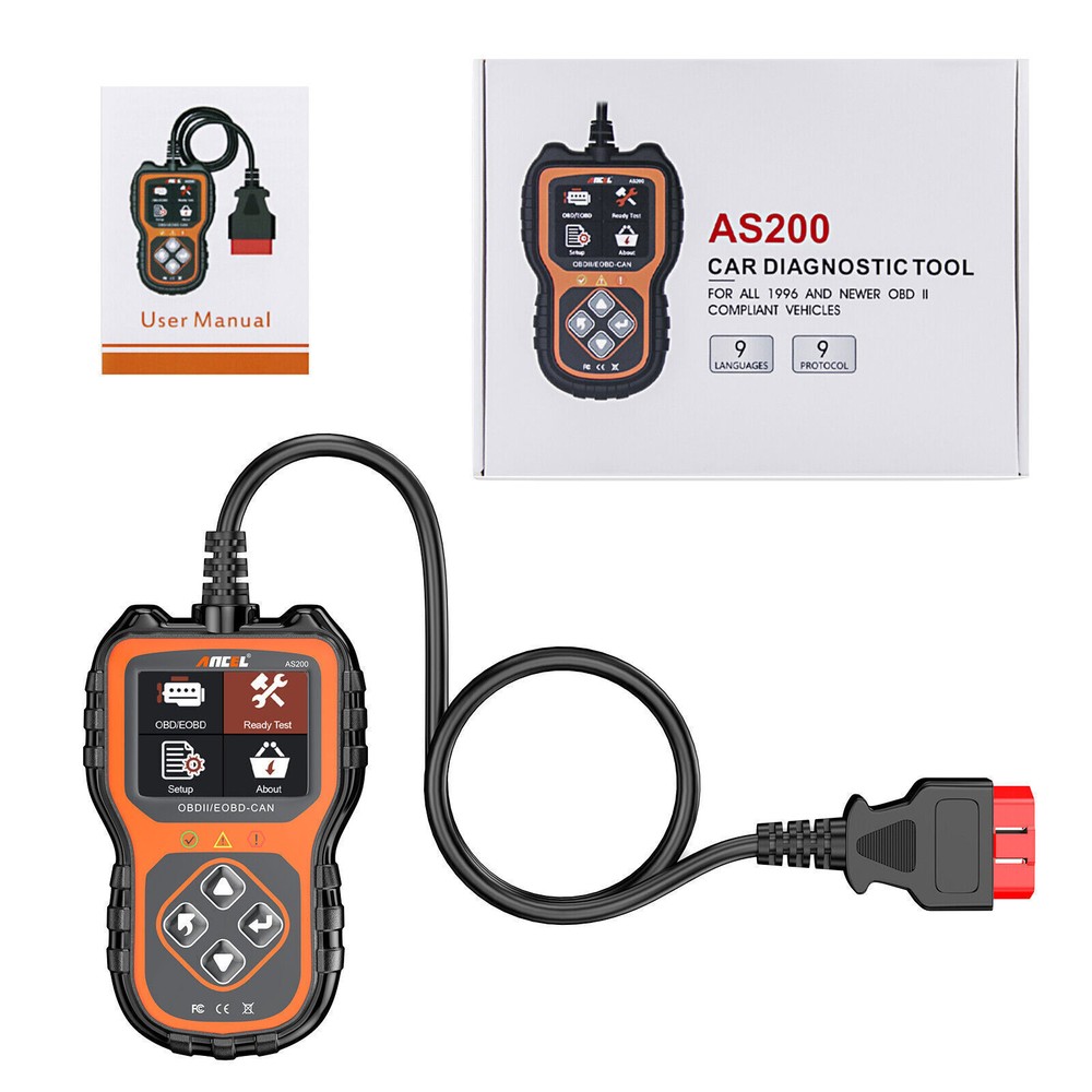 ANCEL AS200 PRO Car OBD2 Scanner Diagnostic Tool Code Reader Auto Battery Tester