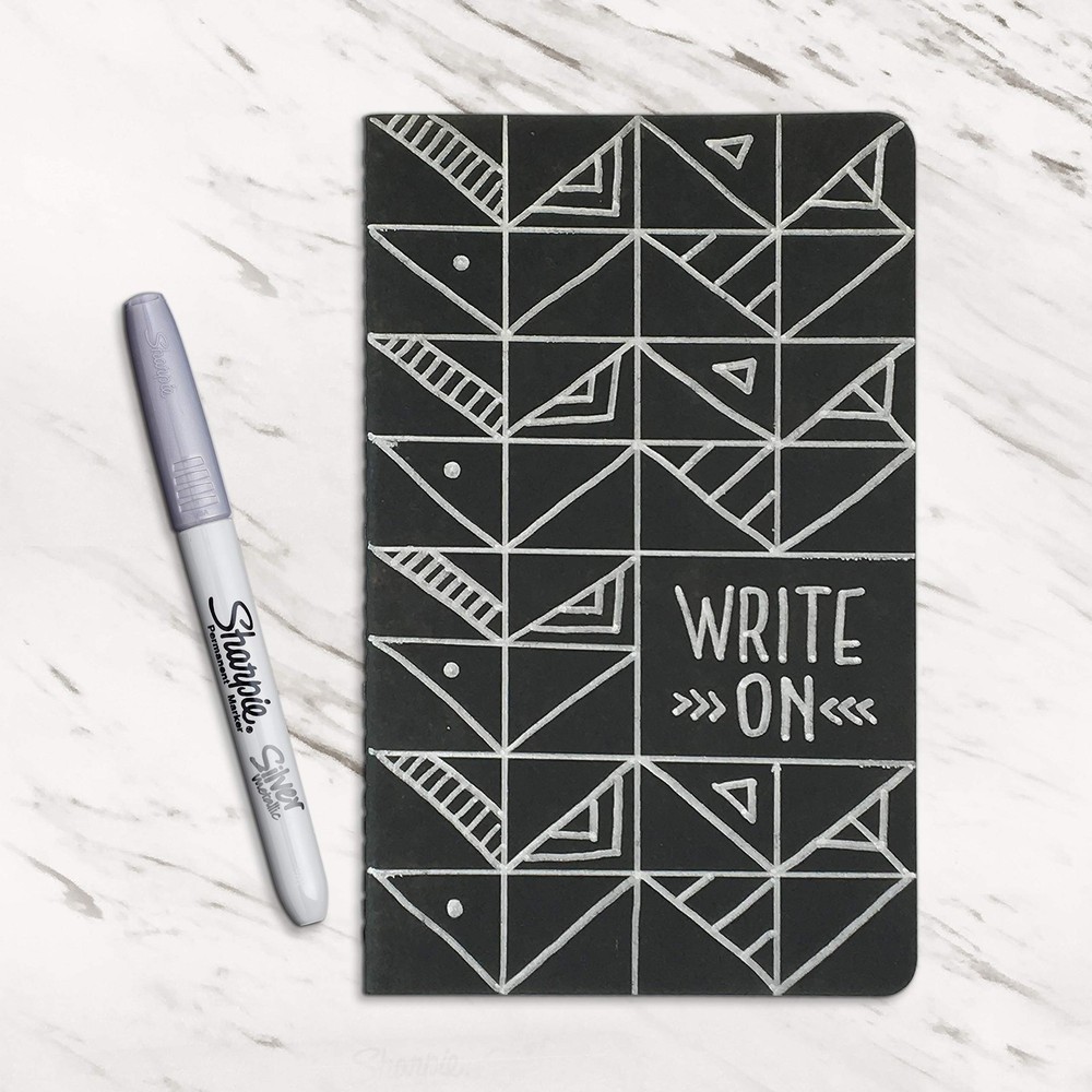 SHARPIE 39109PP Metallic Permanent Markers, Fine Point, Silver, 4 Count