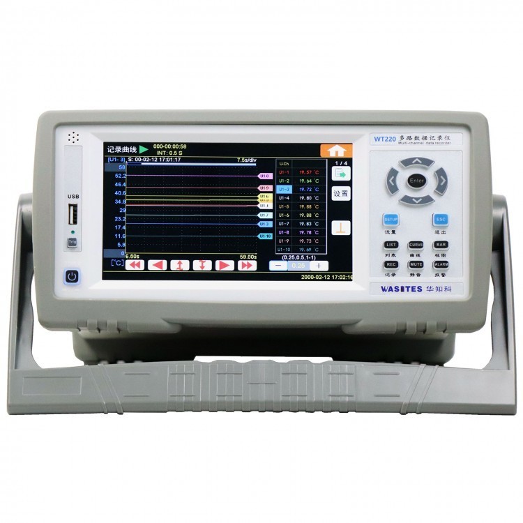 WT220 Data Logger Multi-Channel Data Analyzer High-Speed Version with 7" Screen