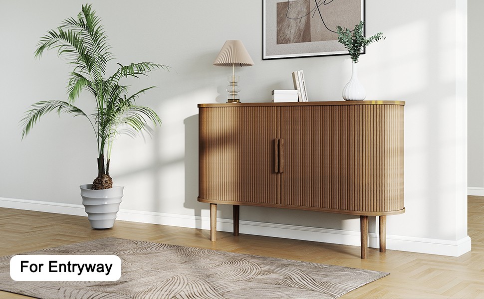 1.4M Long Modern Buffet Cabinet With Storage For Kitchen