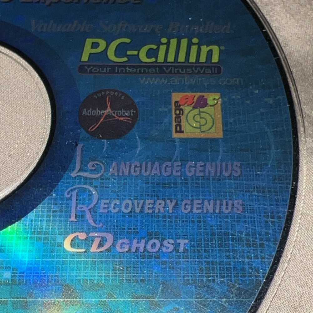 Mainboard PC CD with PC-Cillin software bundled Tested Ships 1.6S