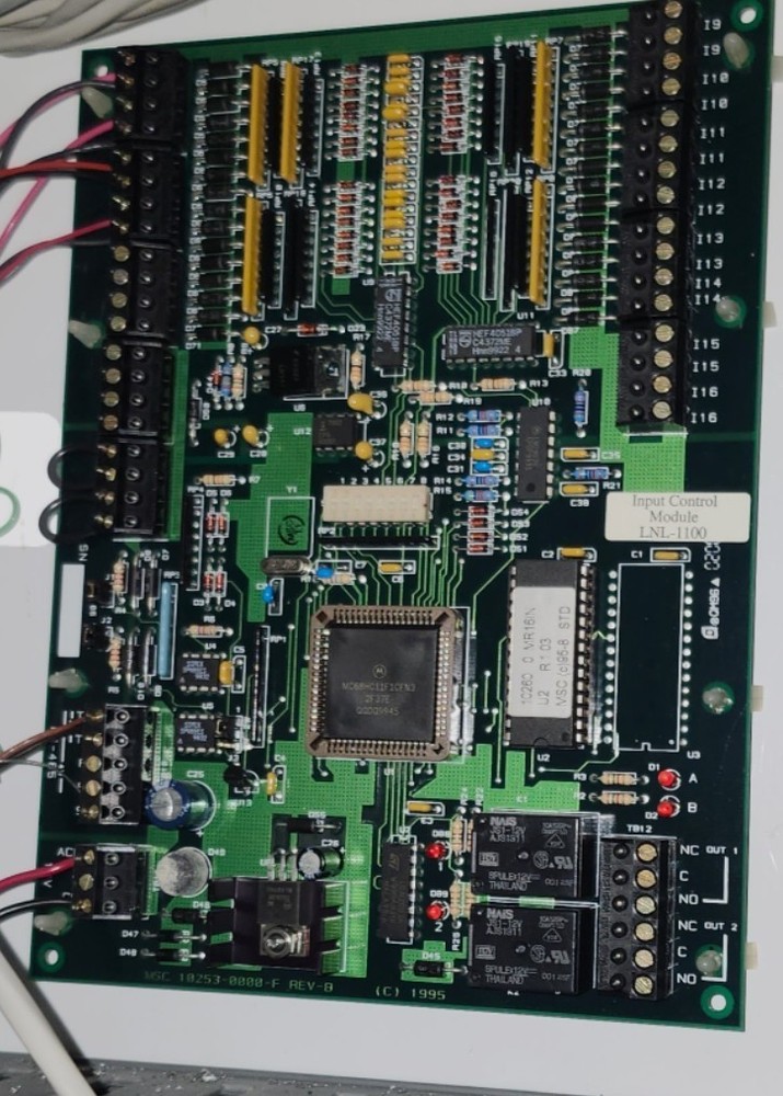 MGC LNL-1100 Fire Alarm Control Panel Circuit Board Input Module