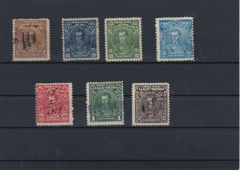 Venezvela Early Revenue Stamps Ref: R4215