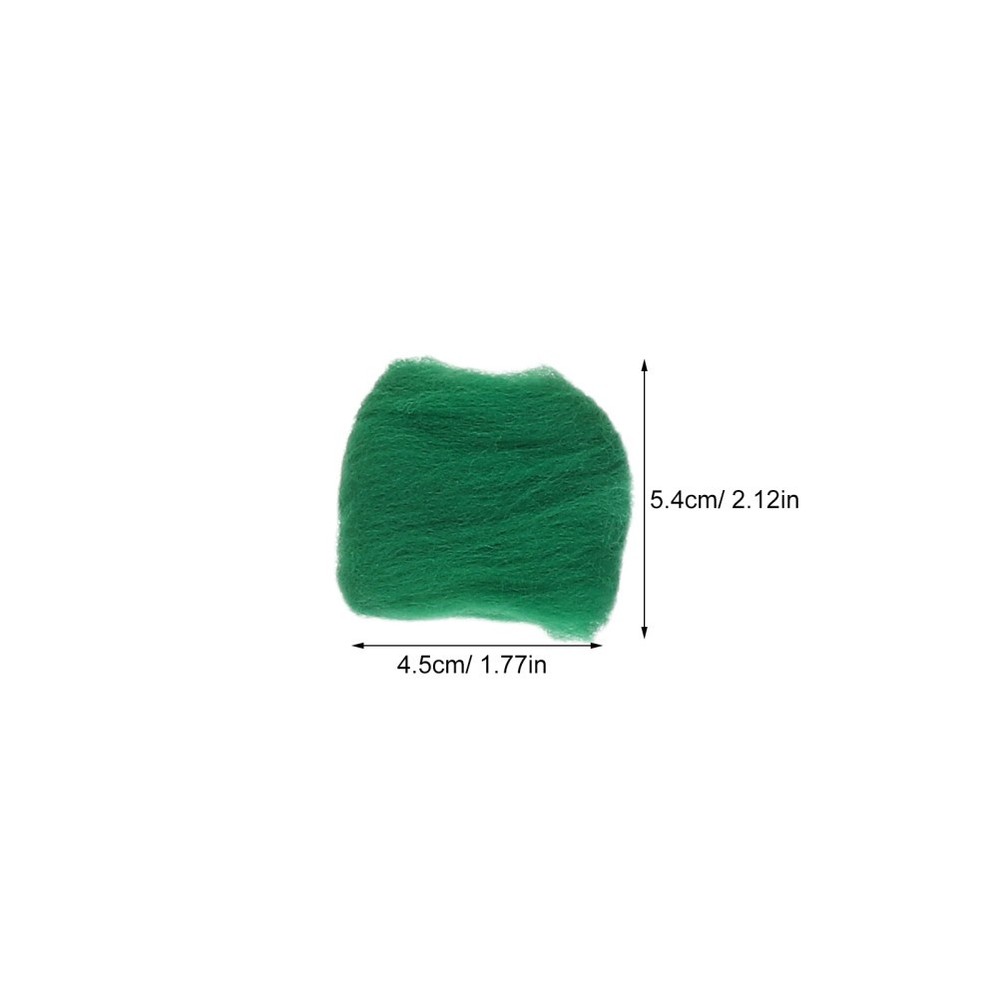 50 Pcs Needle Felt Wool Strips Felting Roving for Weaving Projects