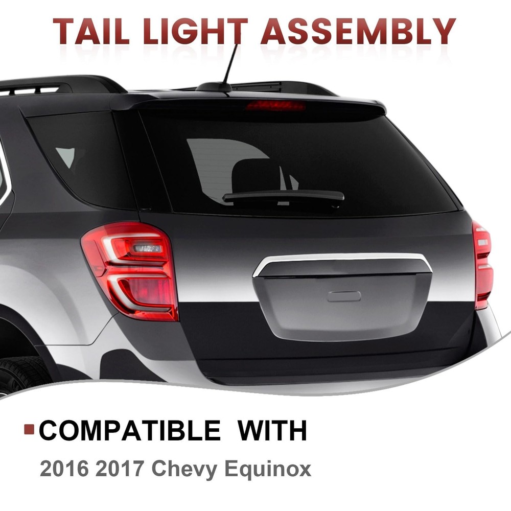 Tail Lights Assembly Compatible with 2016 2017 Chevy Equinox,Left Driver Side...