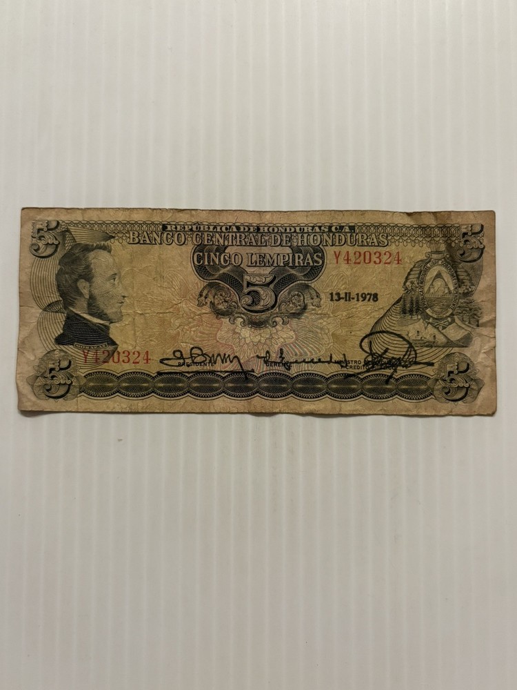 Honduras 5 Lempiras 1978