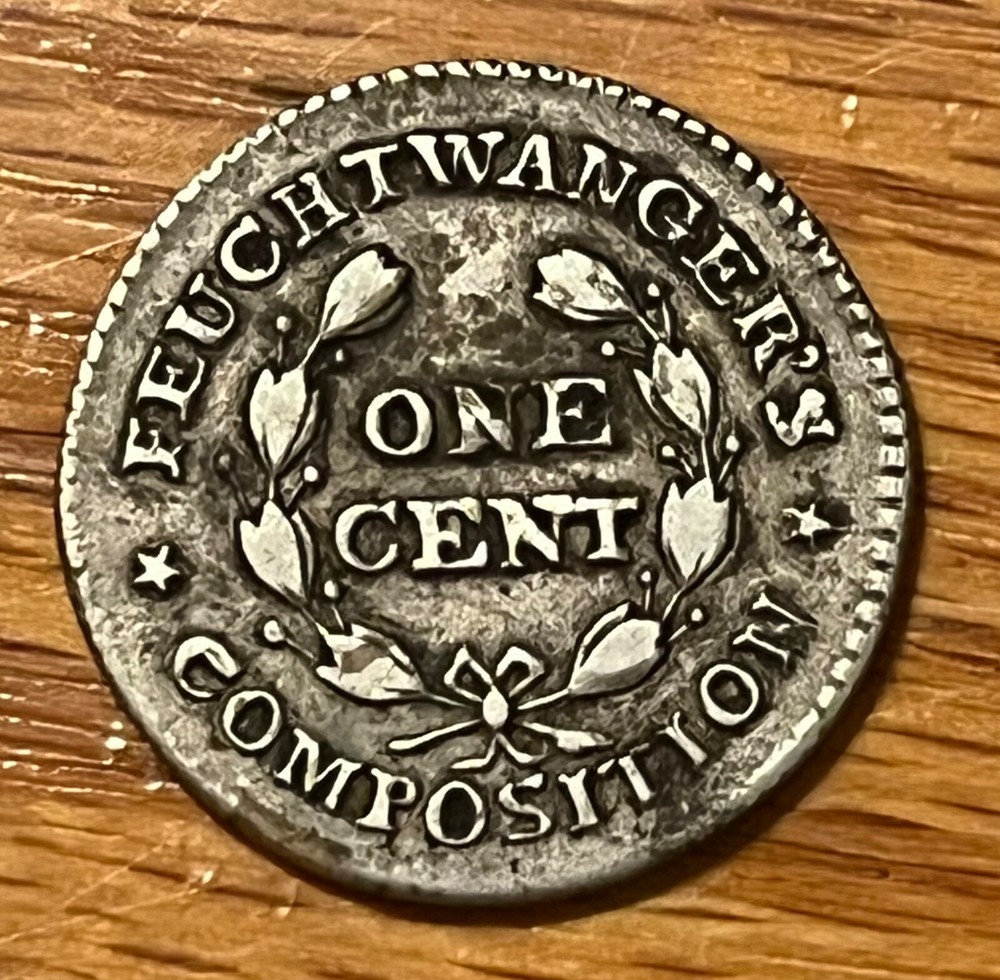 1837 Feuchwanger cent , Scarce