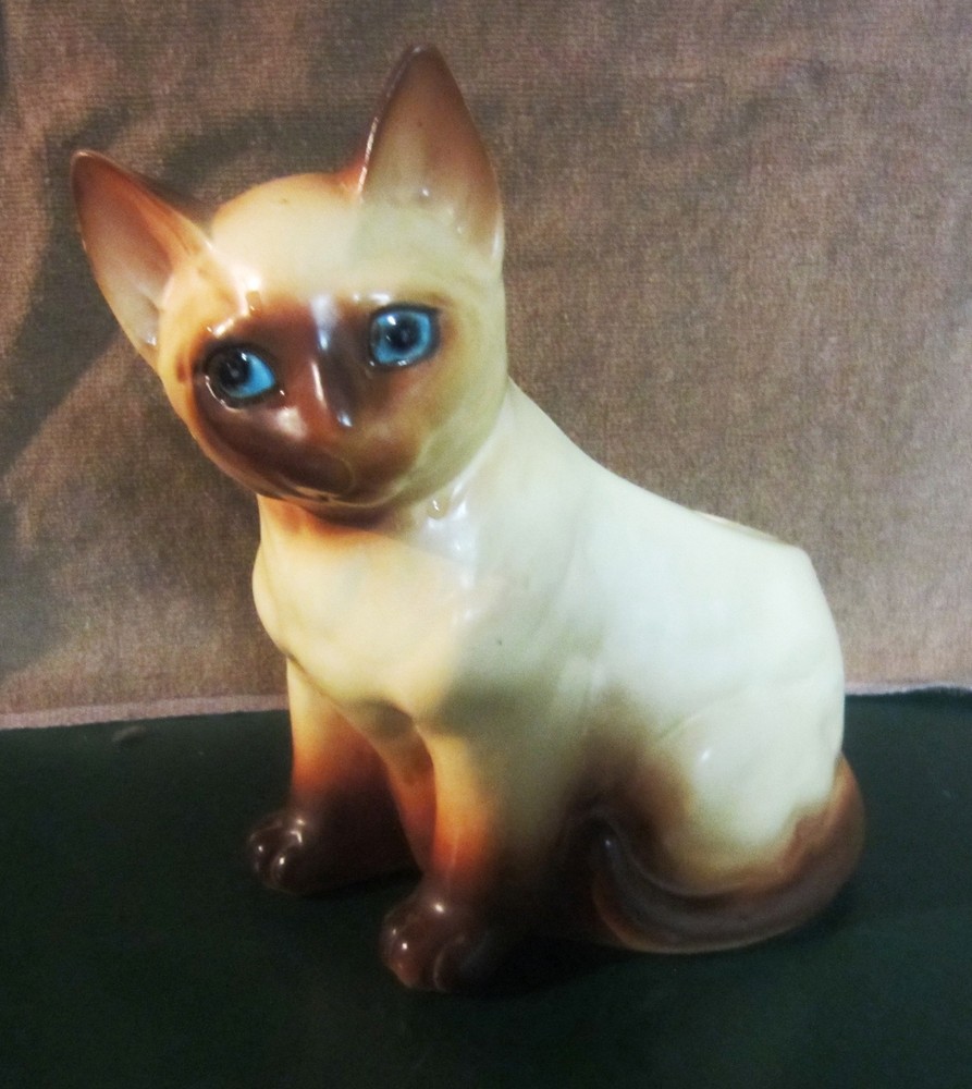 VINTAGE SIAMESE CAT PLANTER