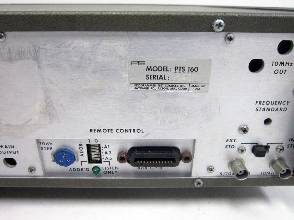 PROGRAMMED TEST SOURCES PTS 160 FREQUENCY SYNTHESIZER ~ PTS160