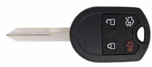 KEY CUT + 4 BUTTON REMOTE KEY SA 80 BIT CHIP For FORD LINCOLN MERCURY 2000-2017